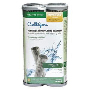 Culligan SCWH-5 Whole House Advanced Water Filter, 15,000 Gallons, Sold as 3 Pack, 6 Filters Total