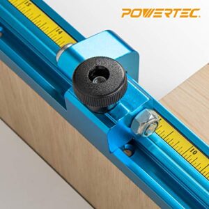 POWERTEC 71134 Right to Left Measure Tape with Adhesive Backing, 4'