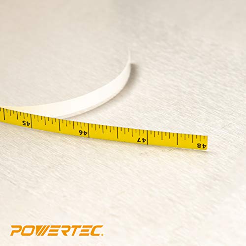 POWERTEC 71134 Right to Left Measure Tape with Adhesive Backing, 4'