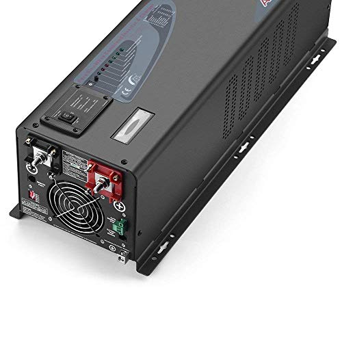 SUNGOLDPOWER 4000W 48Vdc Pure Sine Wave Inverter Low Frequency 240Vac Input 120Vac/240Vac Output Split Phase with Battery Charger Off-Grid 12000W Peak,(Upgrade)