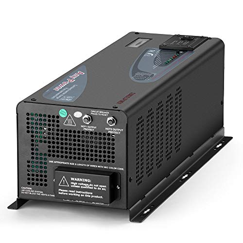 SUNGOLDPOWER 4000W 48Vdc Pure Sine Wave Inverter Low Frequency 240Vac Input 120Vac/240Vac Output Split Phase with Battery Charger Off-Grid 12000W Peak,(Upgrade)