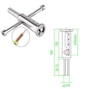 Neepanda Wire Twisting Tool, Wire Stripper and Twister, Quick Connector Twist Wire Tool for Power Drill Drivers, Power Tool Accessories Simultaneously Stripping and Twist Wire Cable (4 Square)