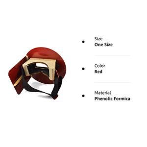 Wendy's Pancake Welding Hood Helmet w/Strap - Right Handed - RED