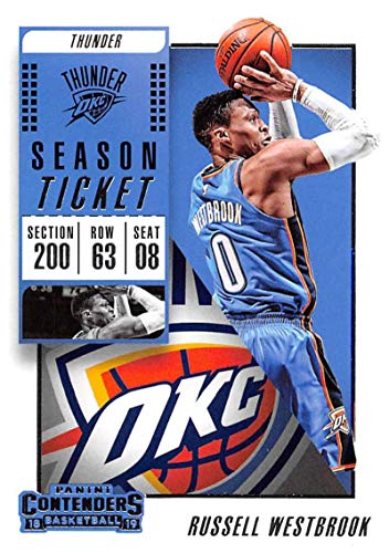 2018-19 Panini Contenders Season Ticket #43 Russell Westbrook NM-MT Oklahoma City Thunder Official NBA Basketball Card