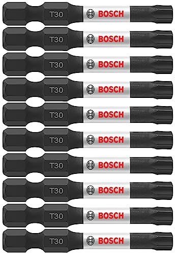 BOSCH ITT302B 10-Pack 2 In. Torx #30 Impact Tough Screwdriving Power Bits