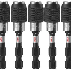 BOSCH ITBHQC201B 5-Pack 2 In. Impact Tough Quick Change Bit Holders