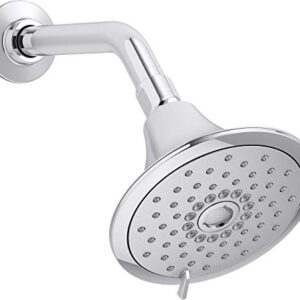 Kohler K-22169-G-CP Forte 1.75 GPM Multifunction Showerhead with Katalyst Air-Induction Technology, Polished Chrome