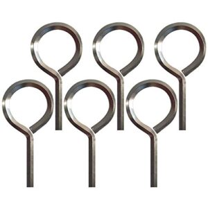 5/32” hex key dogging key allen key with full loop, allen wrench door key for push bar panic exit devices, solid metal - 6 packs