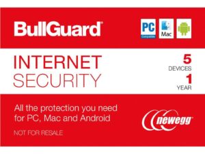 bullguard internet security 2018 - 5 device / 1 year