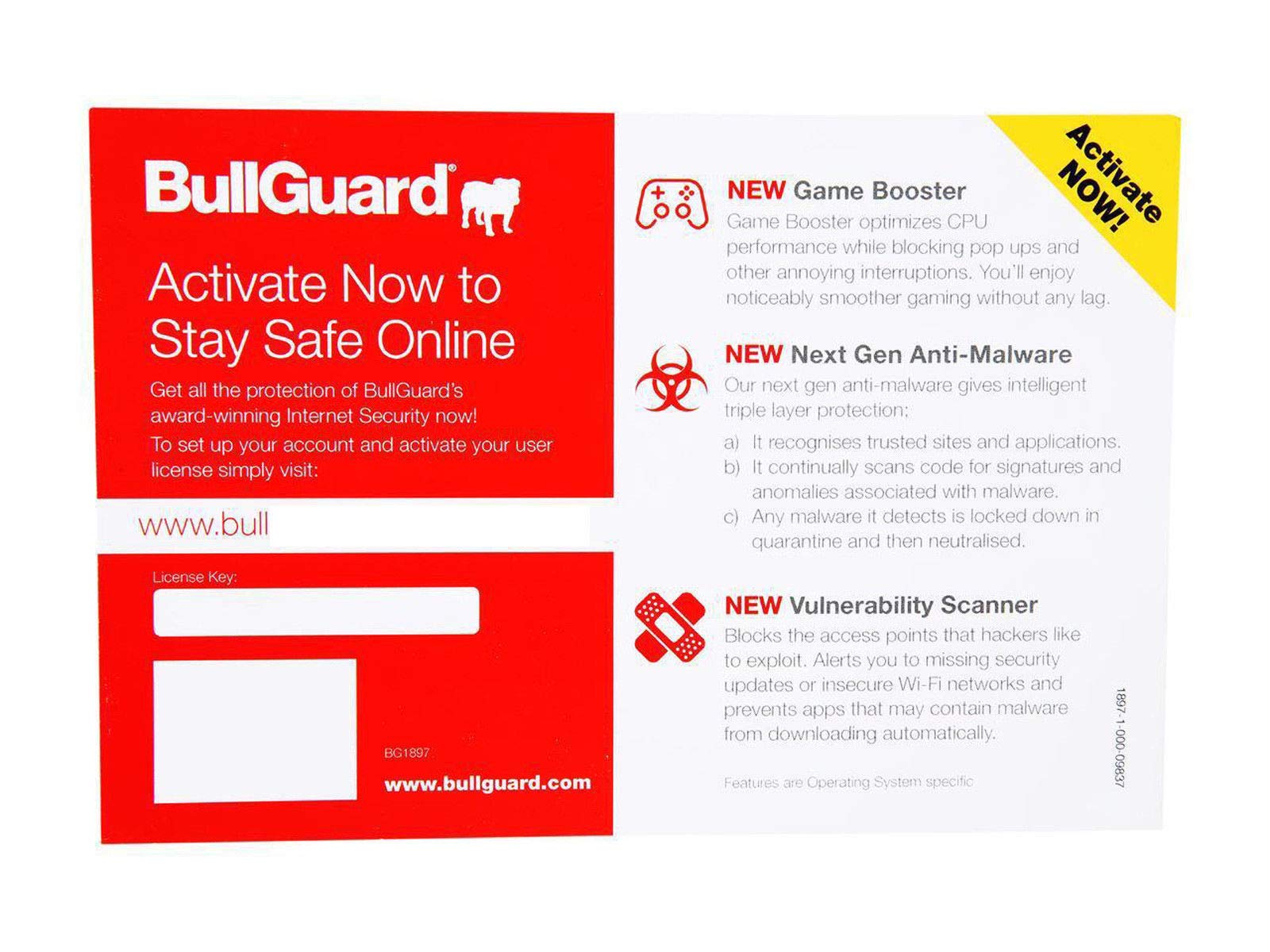 BullGuard Internet Security 2018 - 5 Device / 1 Year