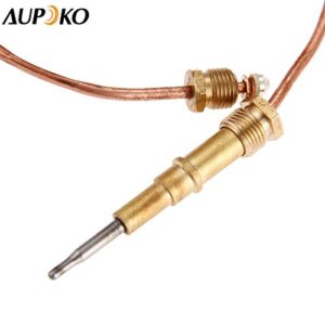 Aupoko Universal Gas Thermocouple, 27.5" Direct Vent Fireplace Thermocouple Flame Failure for BBQ Grill, Firepit, Fireplace