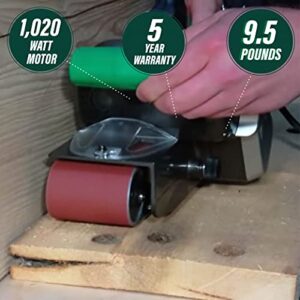 Metabo HPT Belt Sander | 3 x 21 Inch | For Woodworking | Variable Speed | 9.0 Amp Motor | Soft Grip | 5-Year Warranty | SB8V2