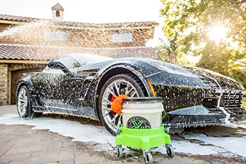 Liquid X Original Bucket Dolly - Lime Green with 3" Gray Casters - Larger Wheels for Smoother Maneuvering