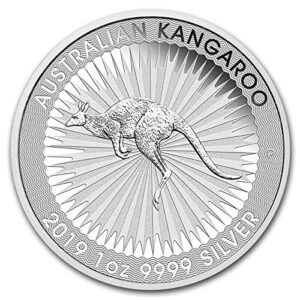 2019 p kangaroo 1oz .9999 fine silver coin dollar mint uncirculated