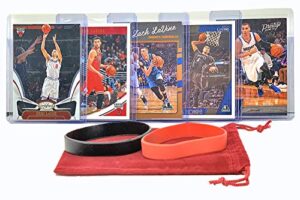 zach lavine basketball cards assorted (5) bundle - chicago bulls trading card gift pack
