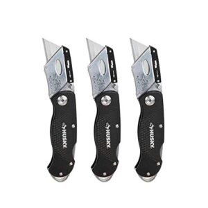 husky 99732 folding lock-back utility knife (3-pack)