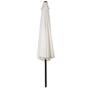 ABCCANOPY Patio Half Umbrellas 11FT (Light Beige)