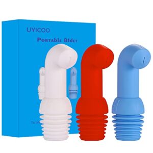 uyicoo portable bidet for travel, toilet, camping, portable shattaf bidet sprayer, compatible with every bottle