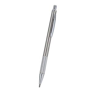 wal front tungsten steel tip scriber pen glass cutter tungsten steel tip engraver pen carve engraver scriber tools portable for glass ceramic plate (silver)