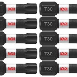 BOSCH ITT301B 10-Pack 1 In. Torx #30 Impact Tough Screwdriving Insert Bits