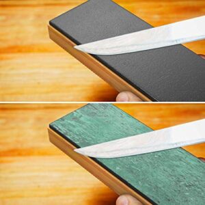 Sharp Pebble Premium Leather Strop for Knife Sharpening with Polishing Compound - Sharpening Strop for Knives, Straight Razor, Chisels - with eBook Guide