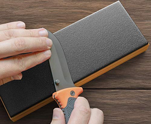 Sharp Pebble Premium Leather Strop for Knife Sharpening with Polishing Compound - Sharpening Strop for Knives, Straight Razor, Chisels - with eBook Guide