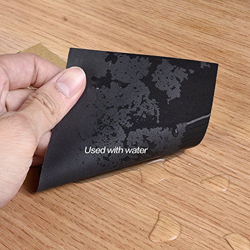 LANHU 220 Grit Sandpaper for Wood Furniture Finishing, Metal Sanding and Automotive Polishing, Dry or Wet Sanding, Multipurpose Sandpaper, 9 x 11 Inches, 20-Sheets