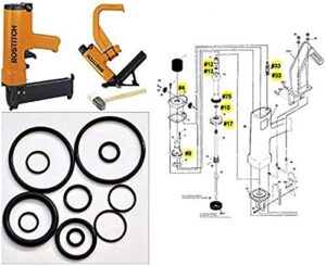 pro-parts new o-ring maintenance rebuild kits for bostitch hardwood floor nailer miii miiifn miiifs miii886 miii812