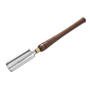 imotechom 2-inches hss roughing gouge lathe chisel wood turning tools with round plastic box and hanging bag