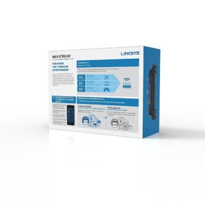 Linksys - Max-Stream AC2200 Tri-Band Wi-Fi Router (EA8300) Black - New (Renewed)