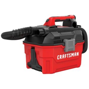 craftsman v20 cordless vacuum cleaner, shop vac wet/dry, 2 gallon, 7ft hose, bare tool only (cmcv002b)