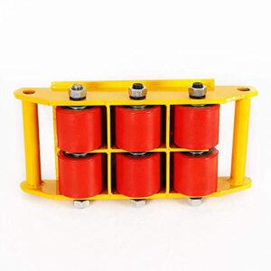 8T 17600lb Industrial Machine Dolly Skate Roller Machinery Mover 360° Rotation Cap