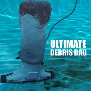 Endless Patio Pool Debris Cleaning Vacuum Replacement Nylon Bag 15" X 24.5" Leaf Pool Cleaner 100 Micron Fine Mesh Bag Cleans Leaves Dirt for Pools and Spas