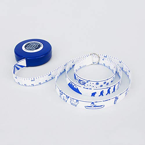 Suck UK World History Measuring Tape | Soft Tape Measure with Historical Facts | Double Sided & Auto Locking