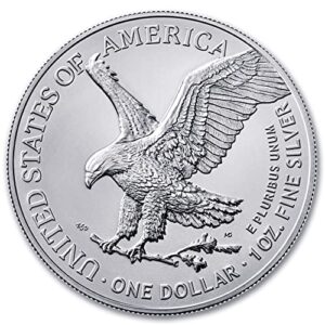 2022 1 oz American Silver Eagle Brilliant Uncirculated with a Certificate of Authenticity $1 BU