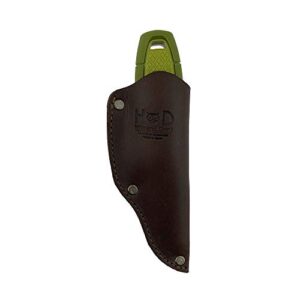 Hide & Drink, Thick Leather Mora Knife Sheath w/Snap and Loop, for (2-3 inches) Long Blades, Handmade Includes 101 Year Warranty :: Bourbon Brown