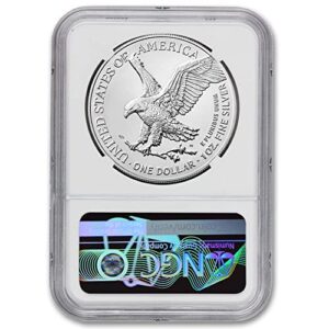 2023 (W) 1 oz American Silver Eagle Bullion Coin MS-70 (Early Releases - Struck at West Point Mint) $1 MS70 NGC