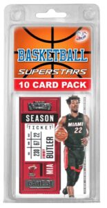miami heat- (10) card pack nba basketball different heat superstars starter kit! comes in souvenir case! great mix of modern & vintage players for the ultimate heat fan! by 3bros