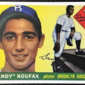 Lot of 5 1955 Topps Reprint Cards Mint Koufax, Mays, Aaron, Clemente, Killebrew - Baseball Card