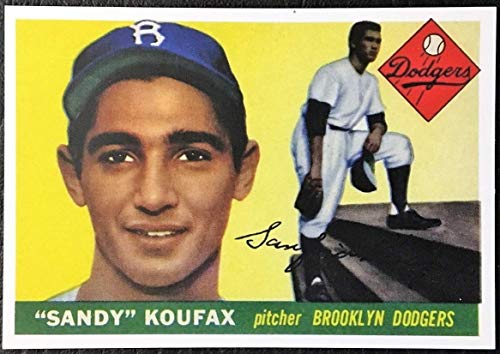 Lot of 5 1955 Topps Reprint Cards Mint Koufax, Mays, Aaron, Clemente, Killebrew - Baseball Card