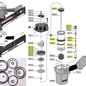 O-Ring Kit For Senco Framing Nailer FramePro 701-XP 702-XP 751 752 600