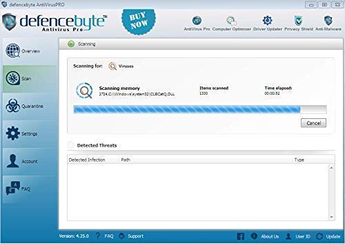 Defencebyte-Anti Virus Security Internet Security Software For PC Laptop 2019 2020 For 1 3 5 10 Devices |Privacy Cleaner Tool Windows