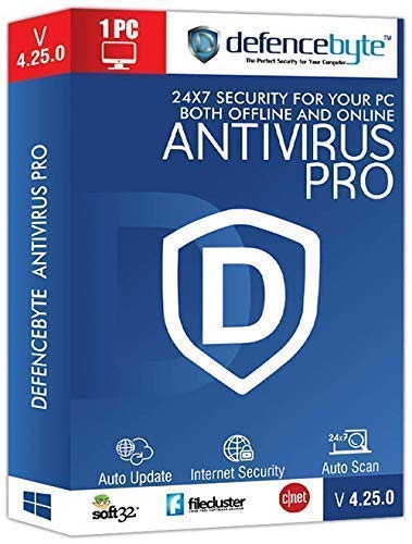 Defencebyte-Anti Virus Security Internet Security Software For PC Laptop 2019 2020 For 1 3 5 10 Devices |Privacy Cleaner Tool Windows