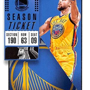 2018-19 Panini Contenders Season Ticket #86 Stephen Curry Golden State Warriors Basketball Card