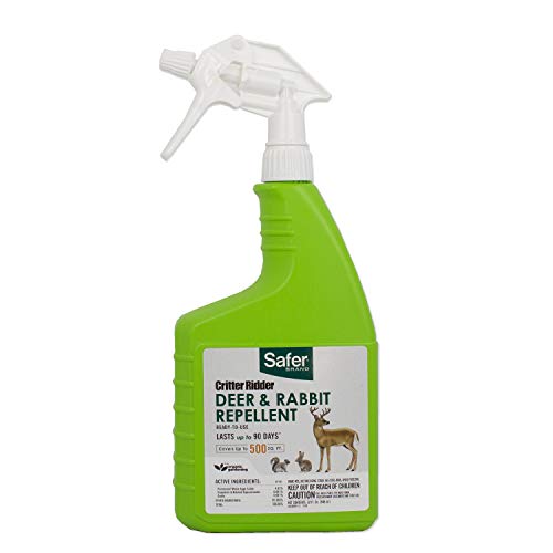 Safer Brand Ready-to-Use Brand 5981 Critter Ridder Deer & Rabbit Repellent RTU – 32 oz, 32 Ounce