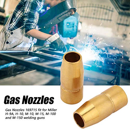 Gas Welding Gun Nozzles 169715 Fit For Miller M-10 M-15 M-100 and M-150 (2pcs)