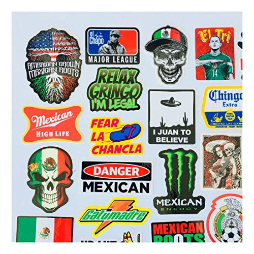 ESKONI MEXICAN CHINGON Hard Hat Stickers 40 MEXICO HardHat Sticker Pegatinas cascos