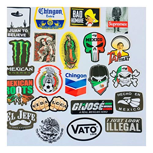 ESKONI MEXICAN CHINGON Hard Hat Stickers 40 MEXICO HardHat Sticker Pegatinas cascos