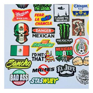 ESKONI MEXICAN CHINGON Hard Hat Stickers 40 MEXICO HardHat Sticker Pegatinas cascos