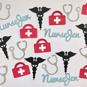 Personalized Doctor or Nurse Confetti - Medical School Graduation, Retirement Party